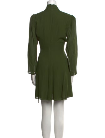 Reformation Tie Neck Mini Dress