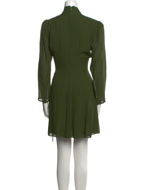 Reformation Tie Neck Mini Dress