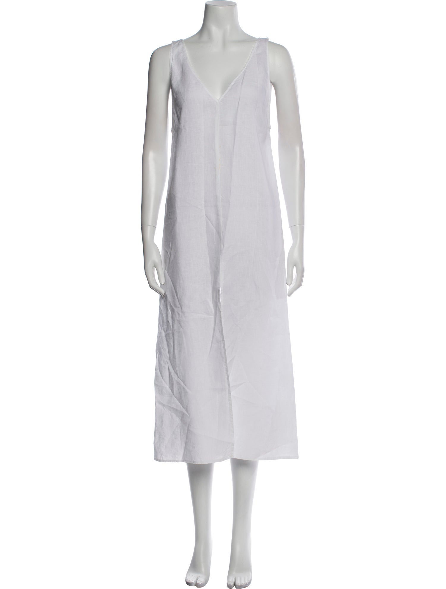 Reformation Linen Midi Length Dress