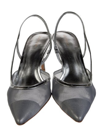 Reformation Mesh Slingback Pumps