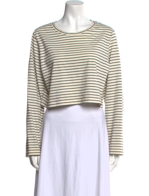 Reformation Striped Scoop Neck Crop Top