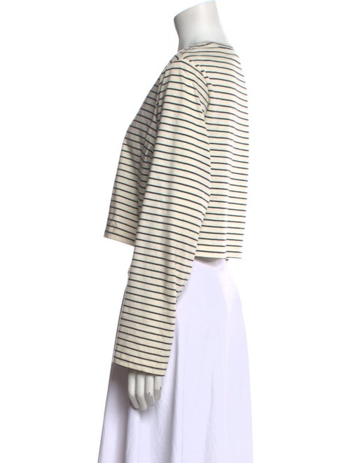 Reformation Striped Scoop Neck Crop Top