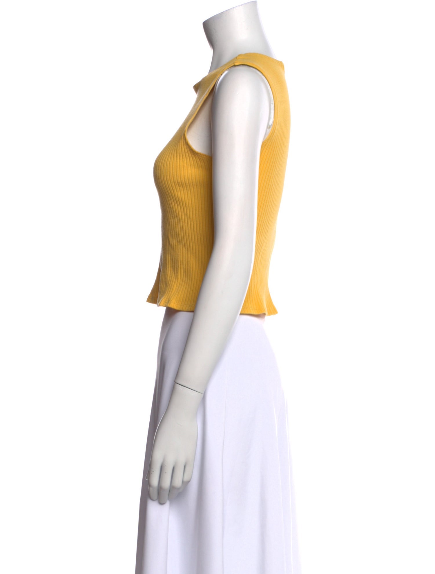 Reformation Crew Neck Sleeveless Crop Top