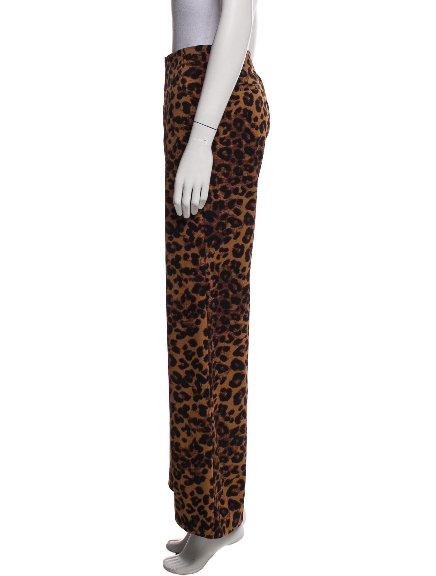 Reformation Animal Print Straight Leg Pants
