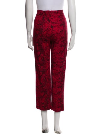 Reformation Animal Print Straight Leg Pants