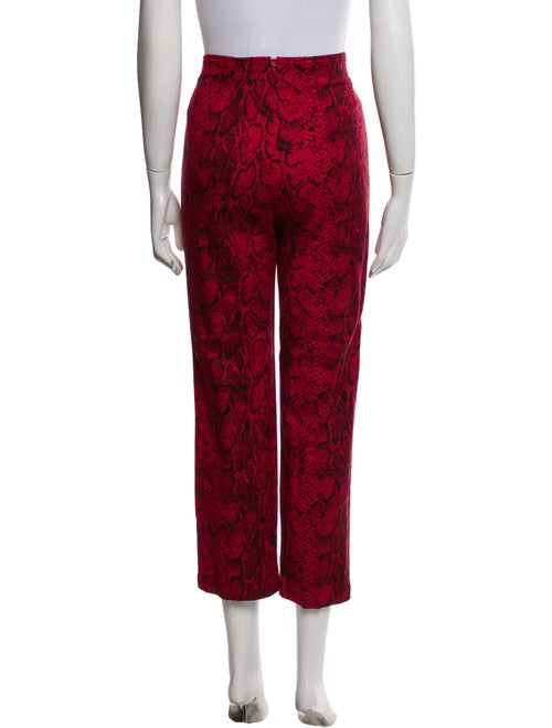 Reformation Animal Print Straight Leg Pants