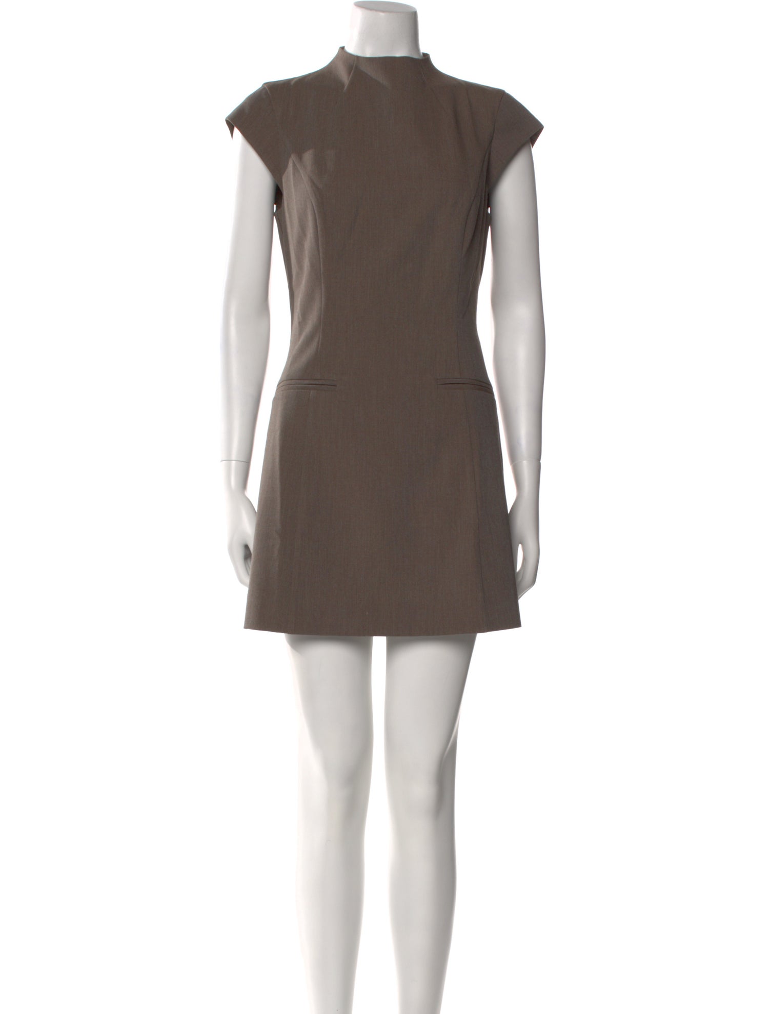 Reformation Mock Neck Mini Dress