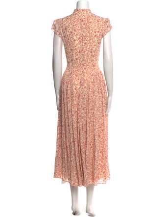 Reformation Floral Print Long Dress