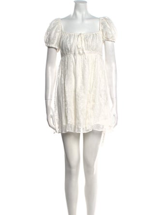 Reformation Square Neckline Mini Dress