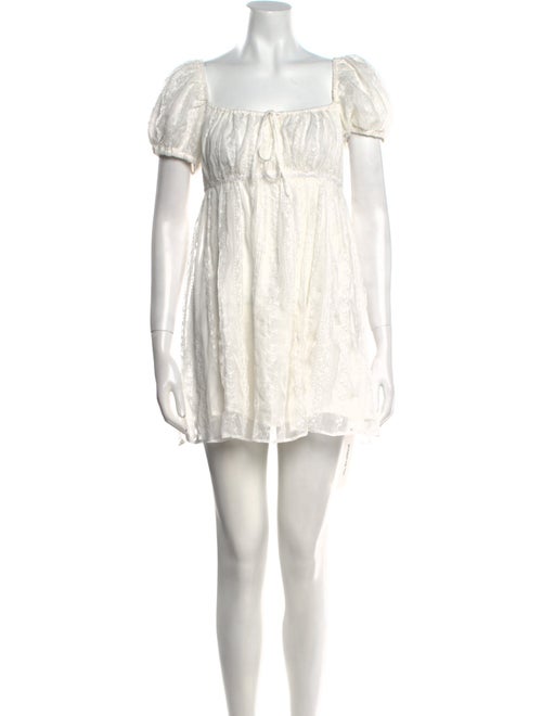 Reformation Square Neckline Mini Dress