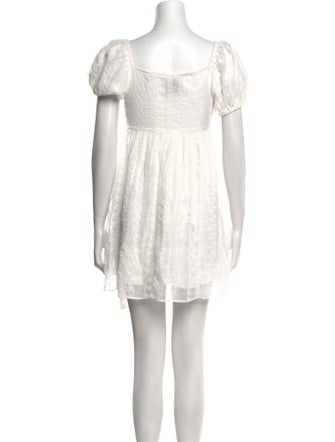 Reformation Square Neckline Mini Dress