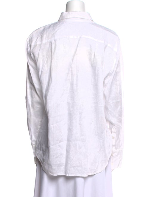 Reformation Linen Long Sleeve Button-Up Top