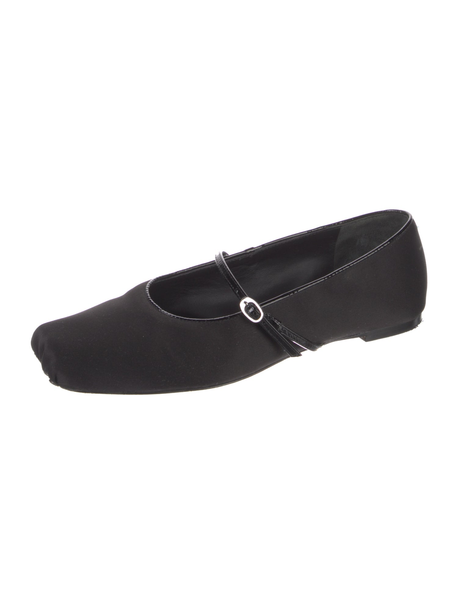 Reformation Satin Mary Jane Flats