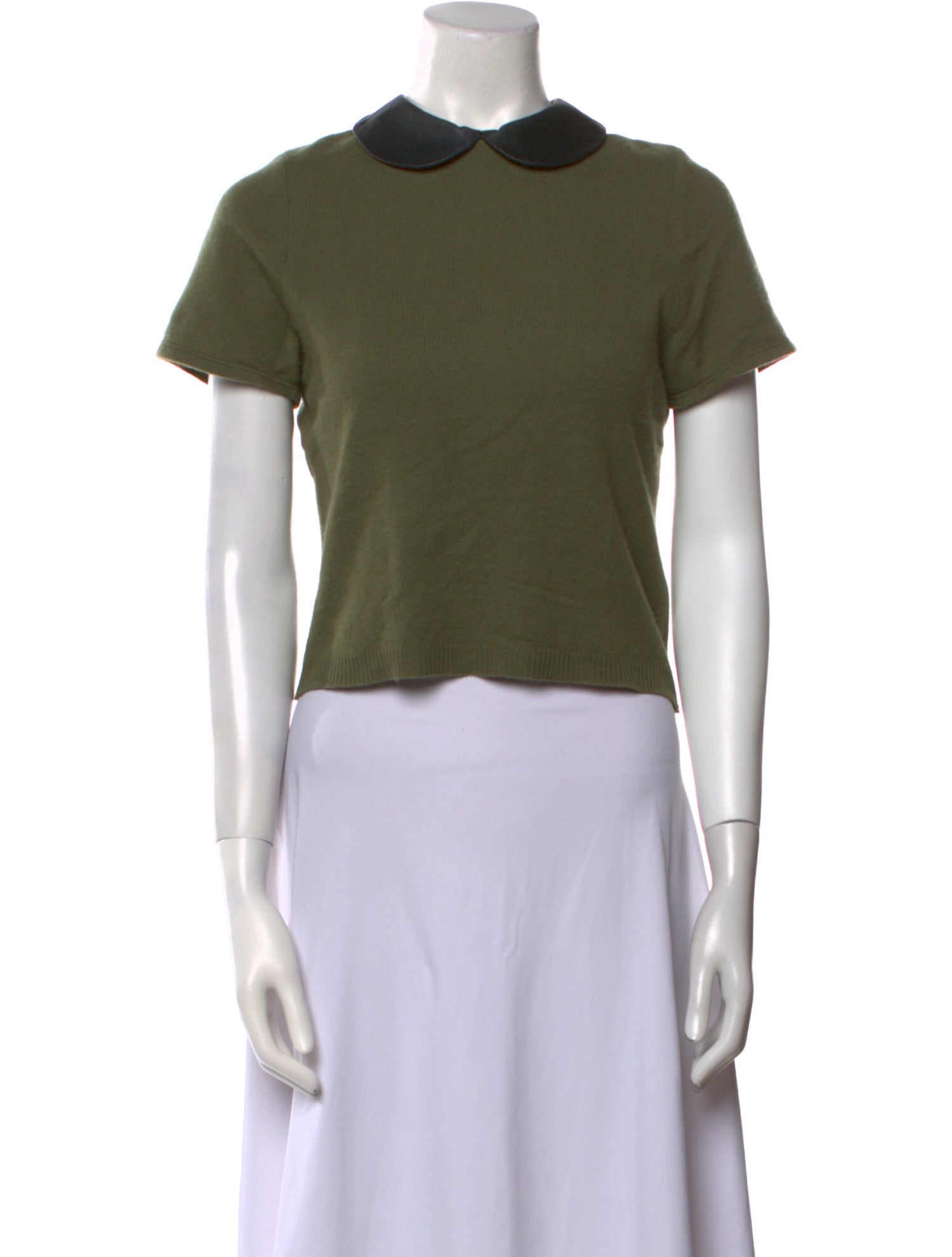 Reformation Crew Neck Short Sleeve Crop Top