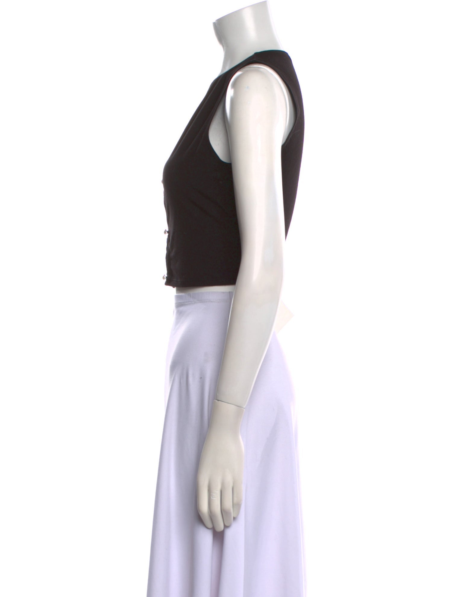 Reformation Crew Neck Sleeveless Crop Top