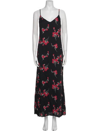 Reformation Floral Print Long Dress