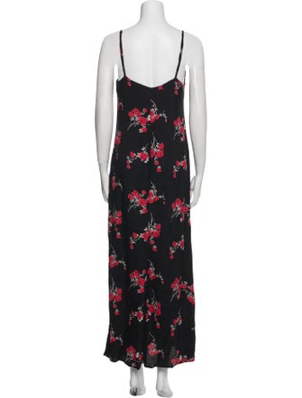 Reformation Floral Print Long Dress