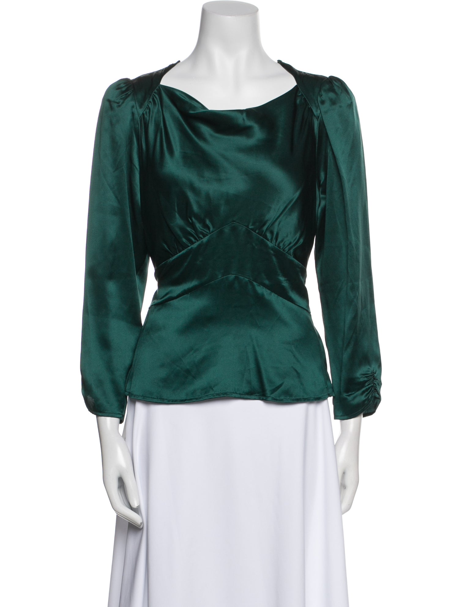 Reformation Silk Cowl Neck Blouse w/ Tags