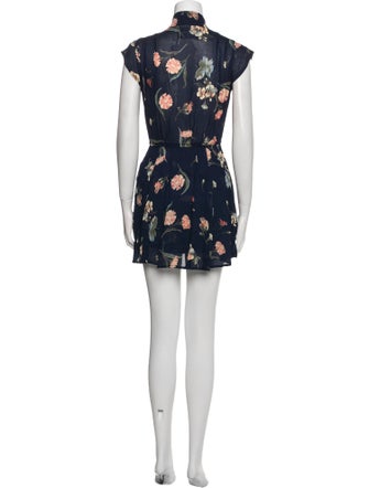 Reformation Floral Print Mini Dress