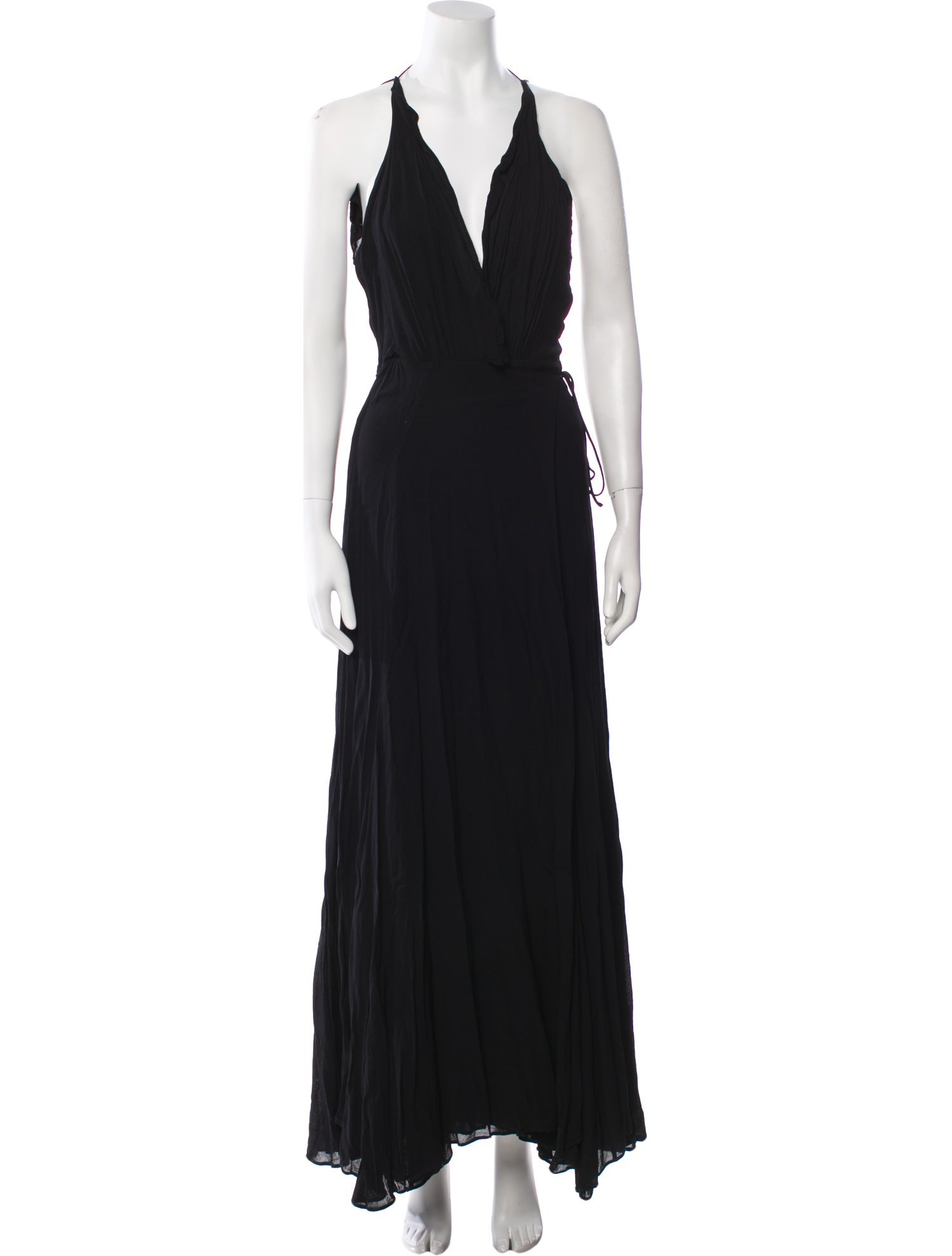 Reformation V-Neck Long Dress