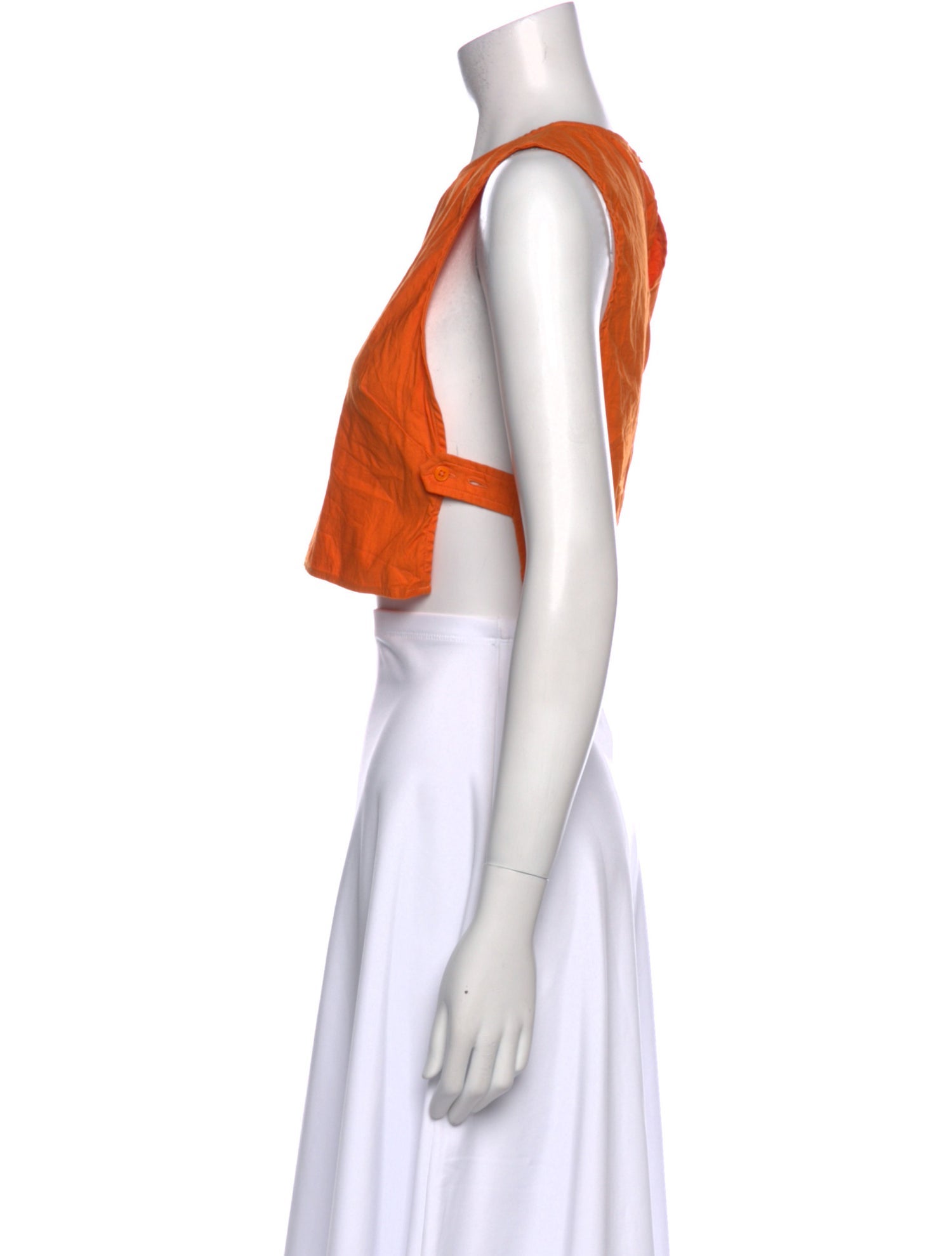 Reformation Bateau Neckline Sleeveless Crop Top