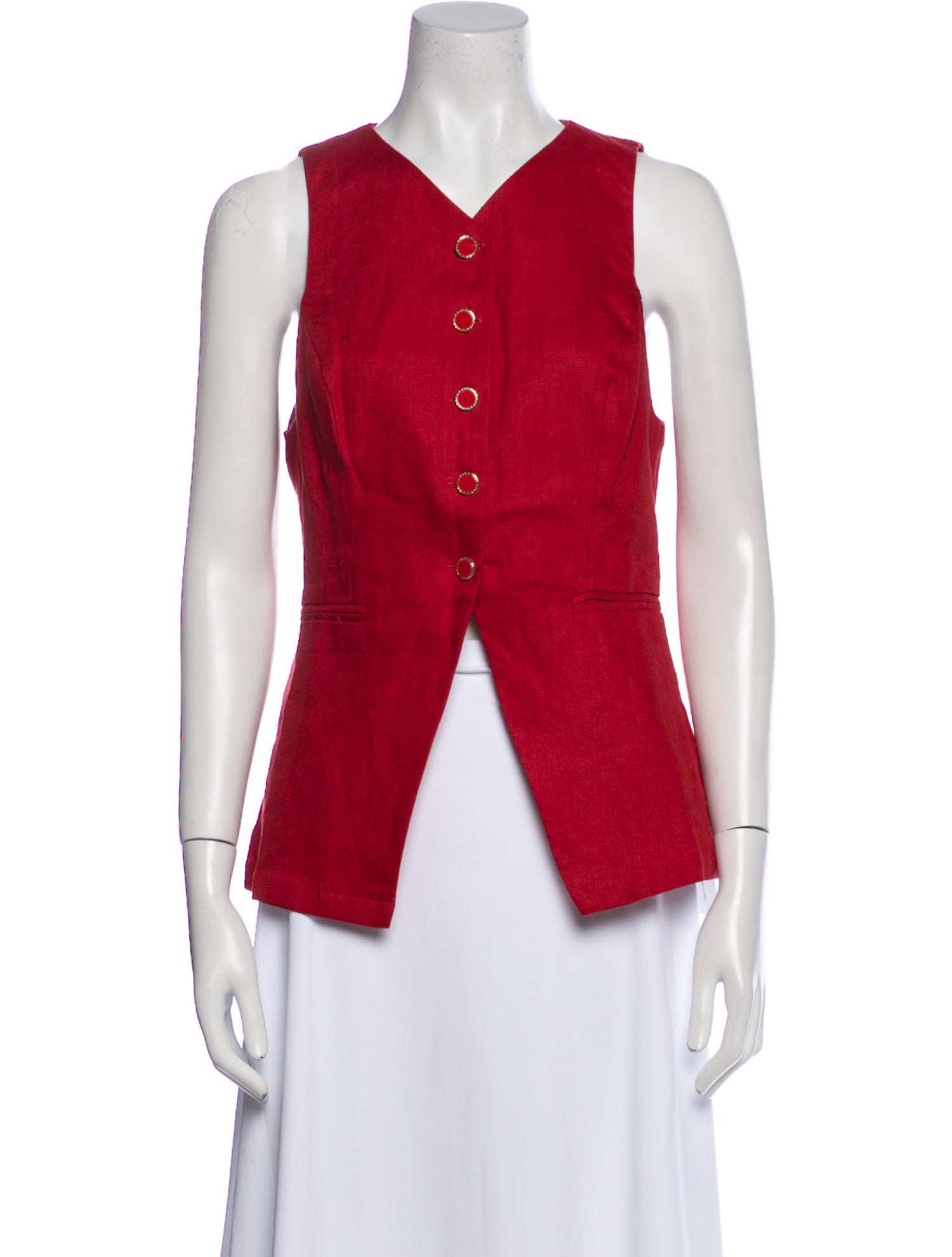 Reformation Linen V-Neck Top w/ Tags