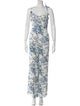 Reformation Floral Print Scoop Neck Jumpsuit