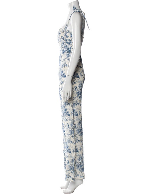 Reformation Floral Print Scoop Neck Jumpsuit