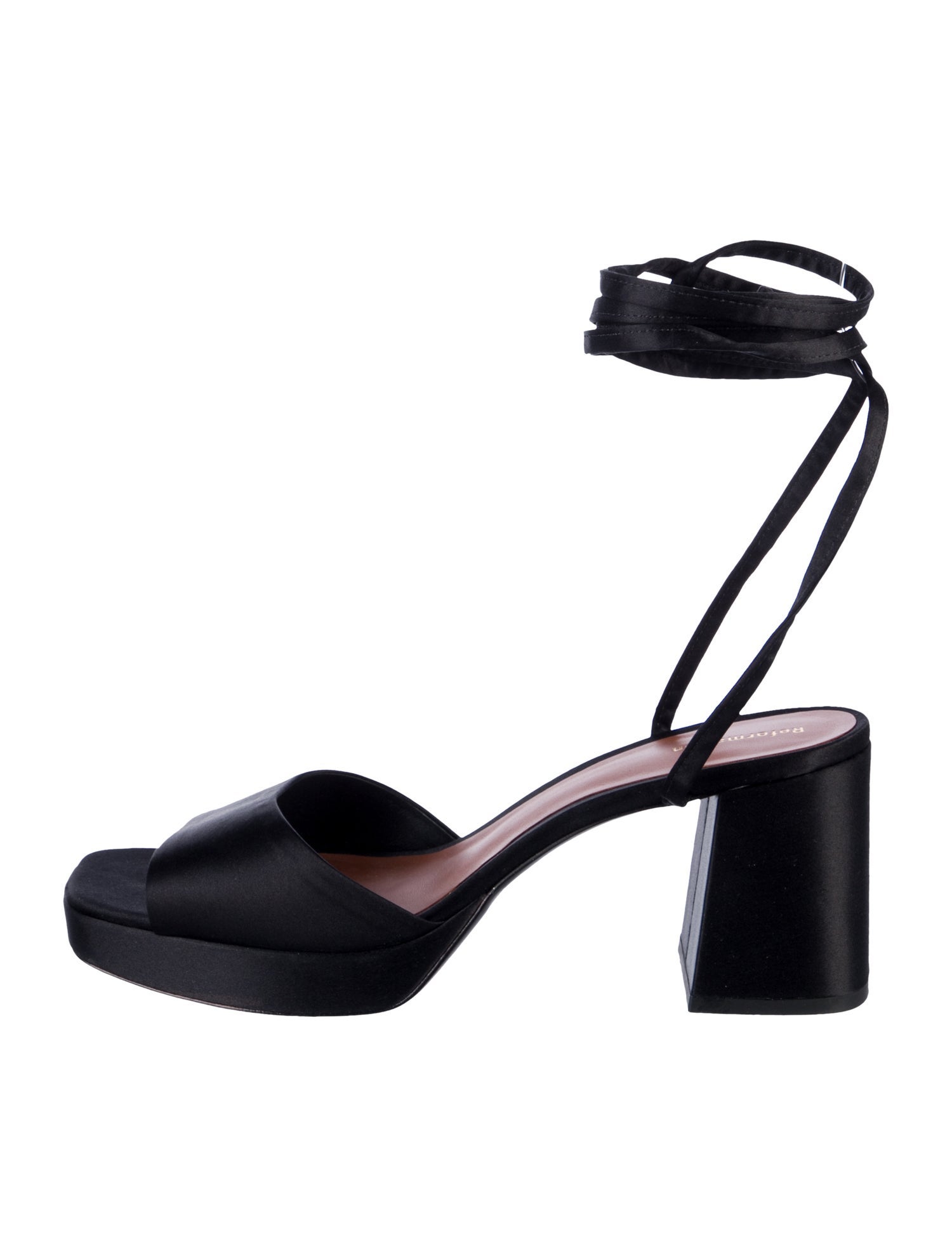 Reformation Satin Sandals