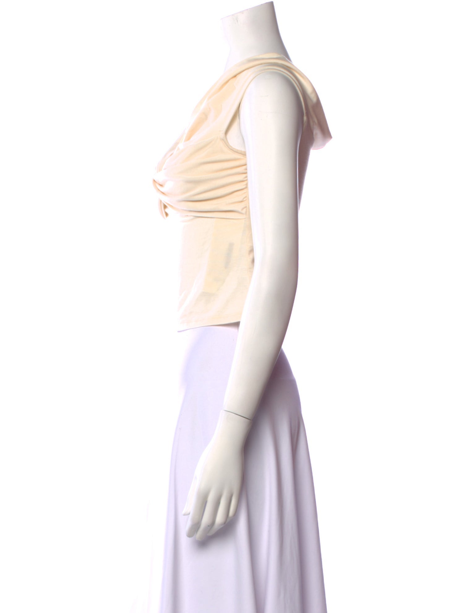 Reformation V-Neck Sleeveless Crop Top