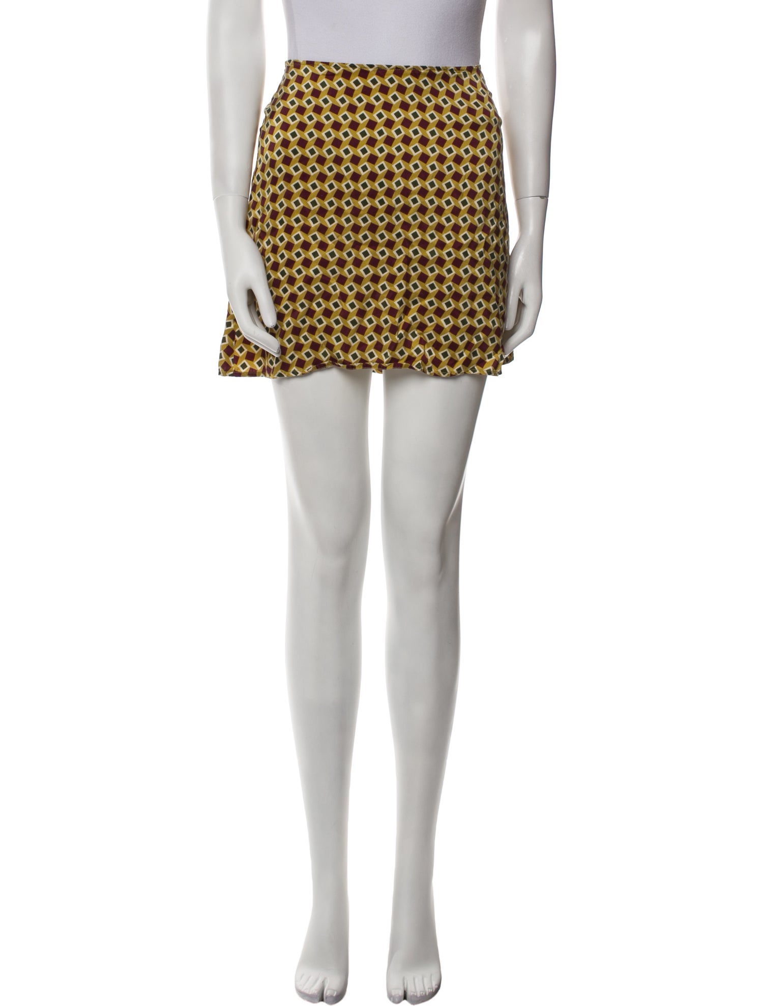 Reformation Printed Mini Skirt