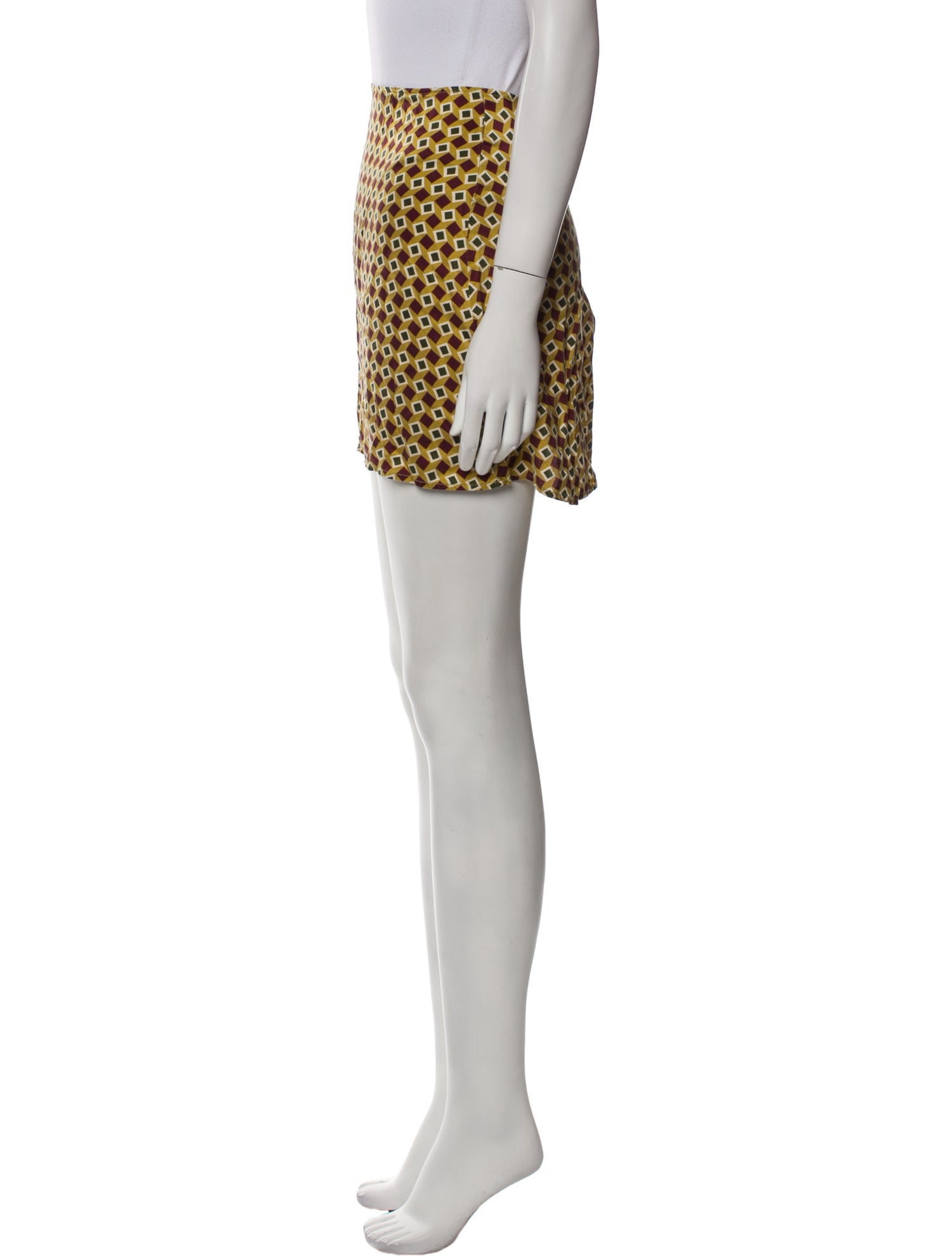 Reformation Printed Mini Skirt