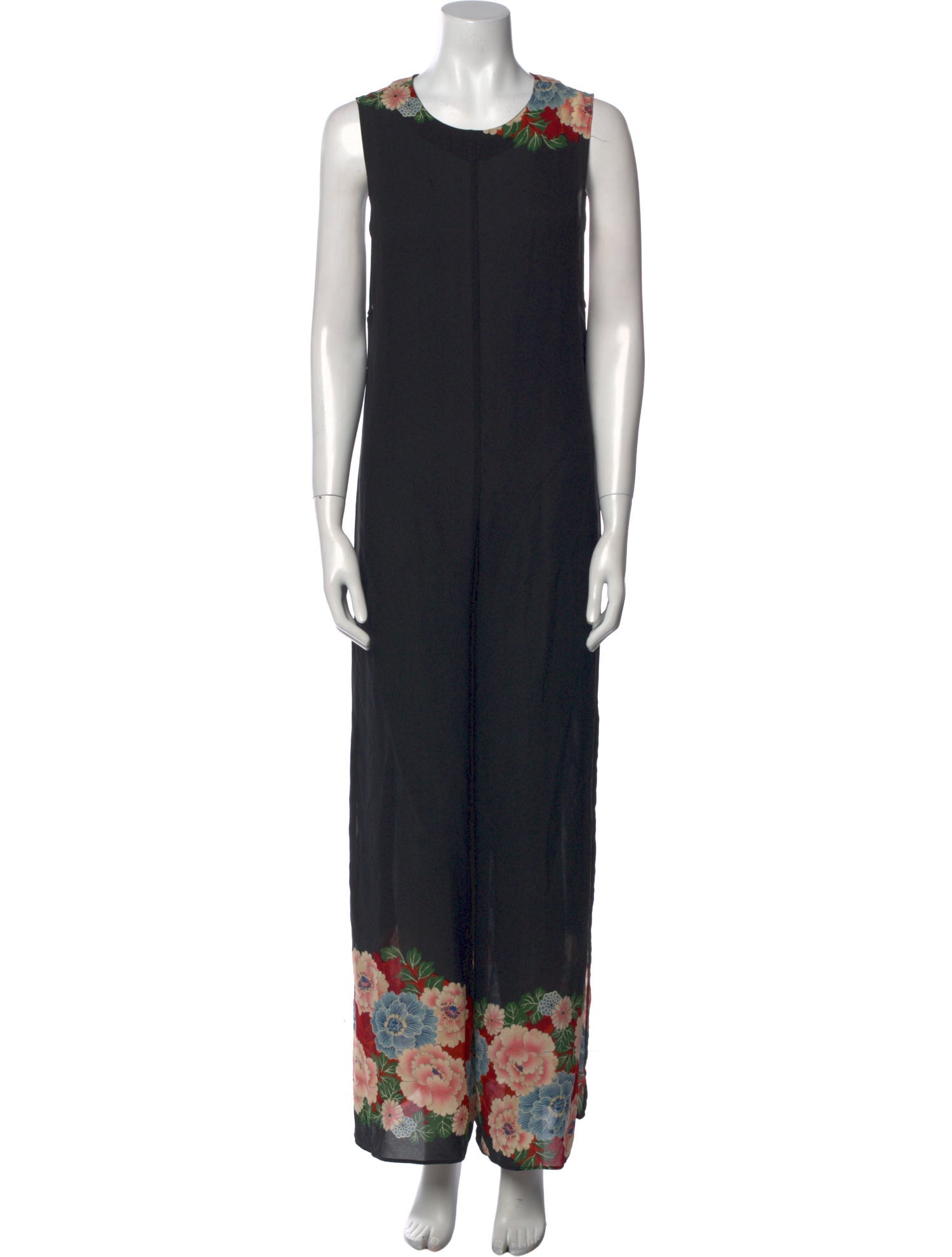 Reformation Silk Graphic Print Jumpsuit