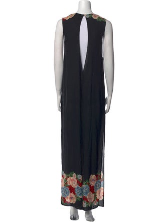 Reformation Silk Graphic Print Jumpsuit