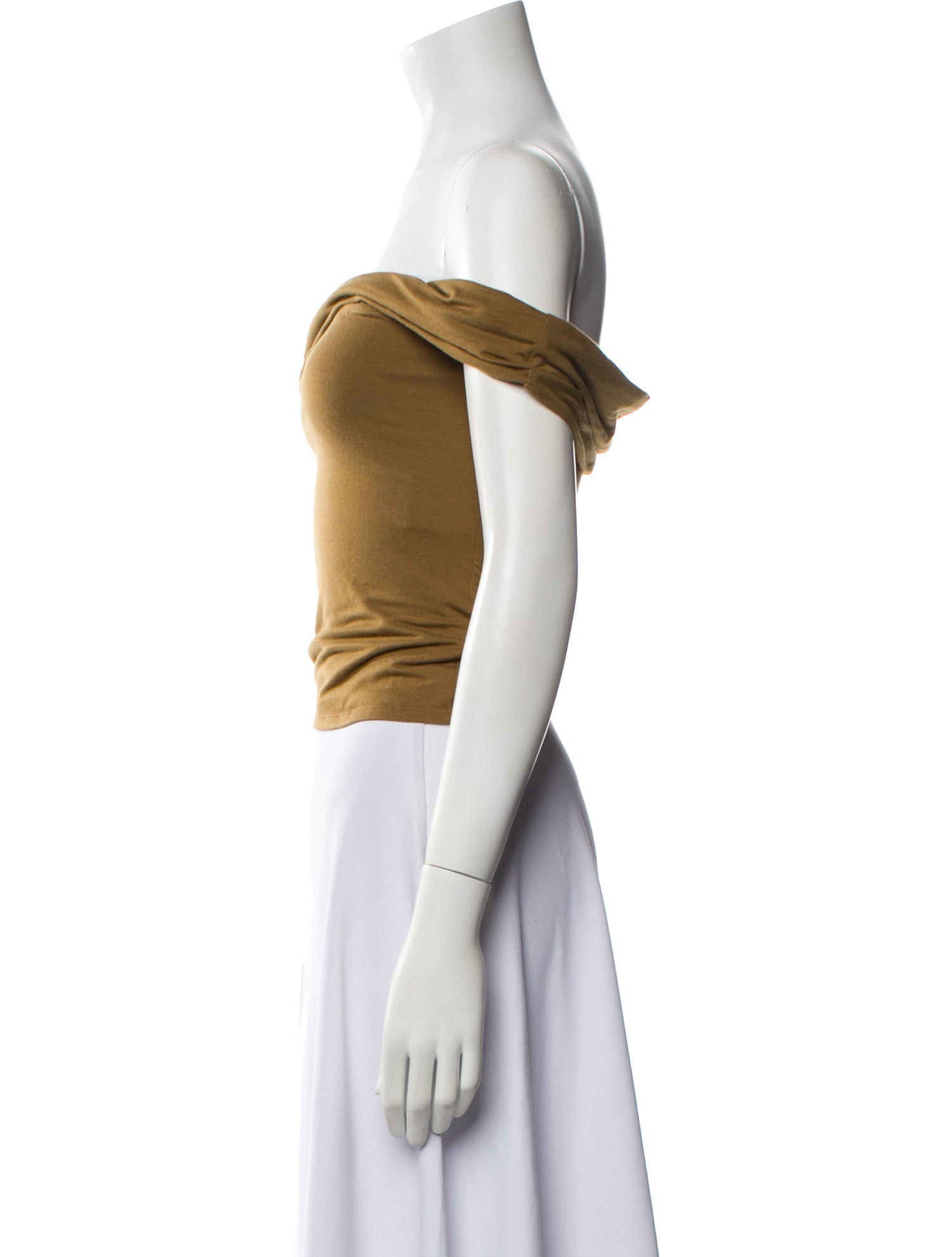 Reformation Off-The-Shoulder Short Sleeve Crop Top