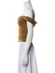 Reformation Off-The-Shoulder Short Sleeve Crop Top