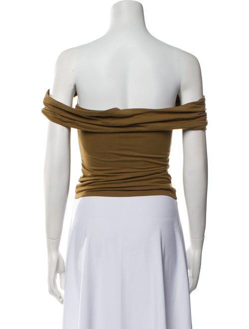 Reformation Off-The-Shoulder Short Sleeve Crop Top