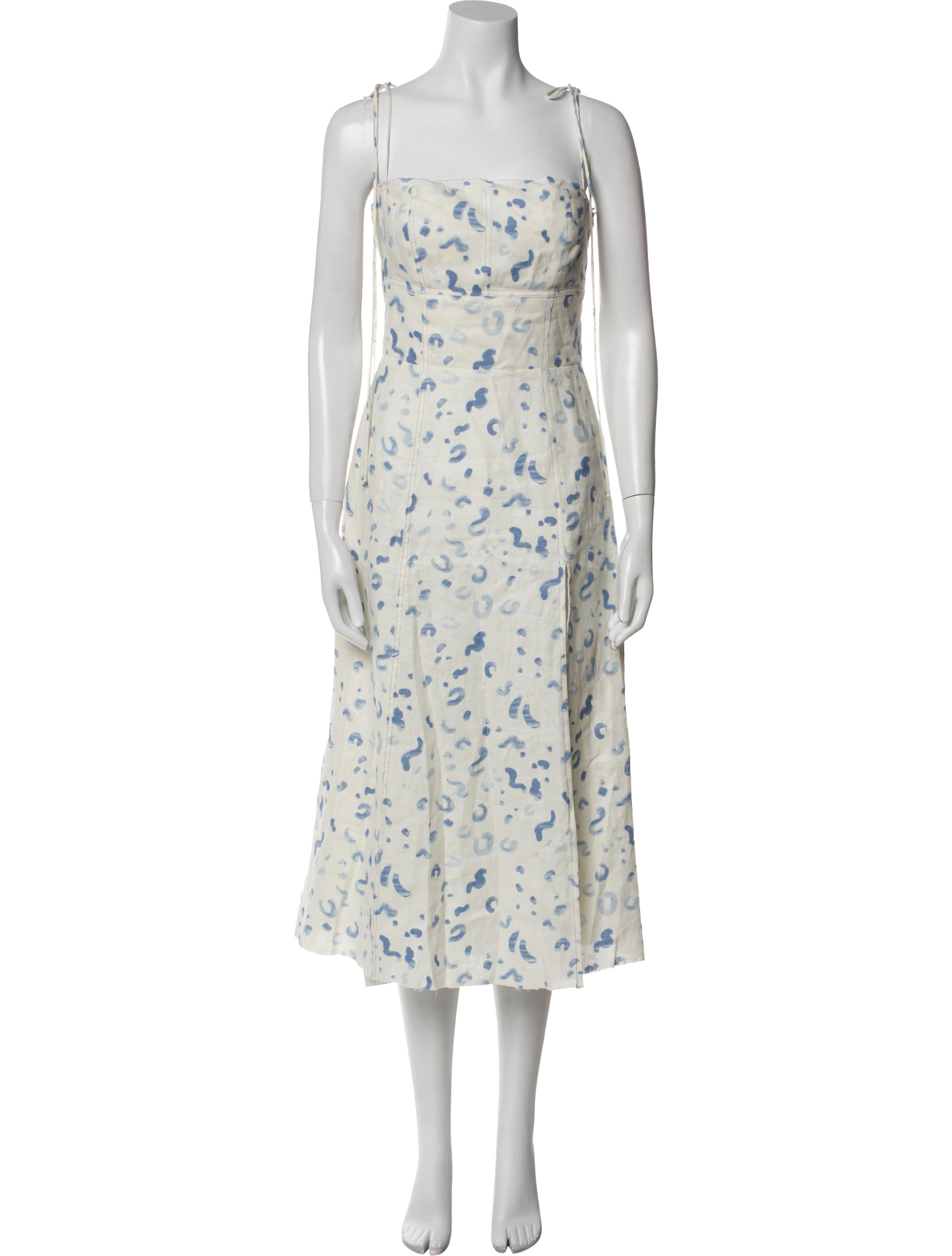 Reformation Linen Midi Length Dress