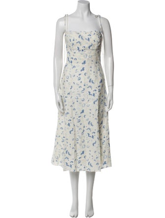 Reformation Linen Midi Length Dress