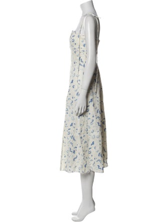 Reformation Linen Midi Length Dress