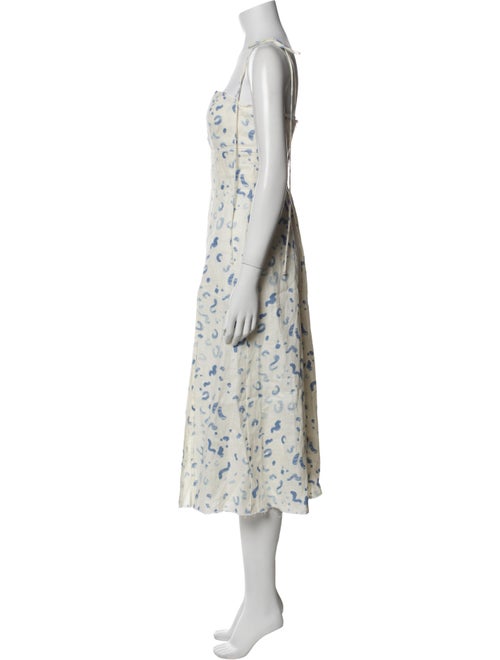 Reformation Linen Midi Length Dress