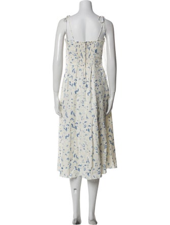 Reformation Linen Midi Length Dress