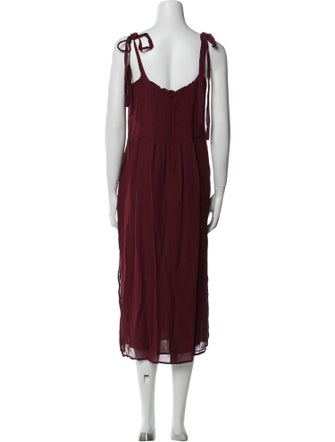 Reformation Scoop Neck Long Dress