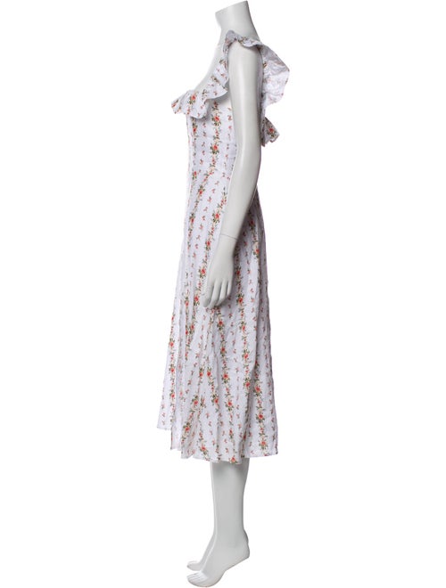 Reformation Linen Midi Length Dress