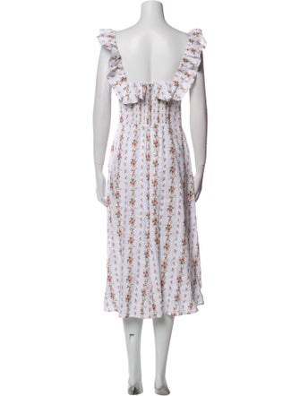 Reformation Linen Midi Length Dress