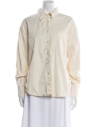 Reformation Long Sleeve Button-Up Top