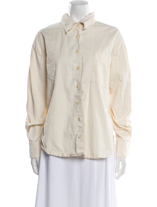 Reformation Long Sleeve Button-Up Top