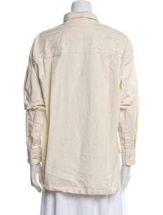 Reformation Long Sleeve Button-Up Top