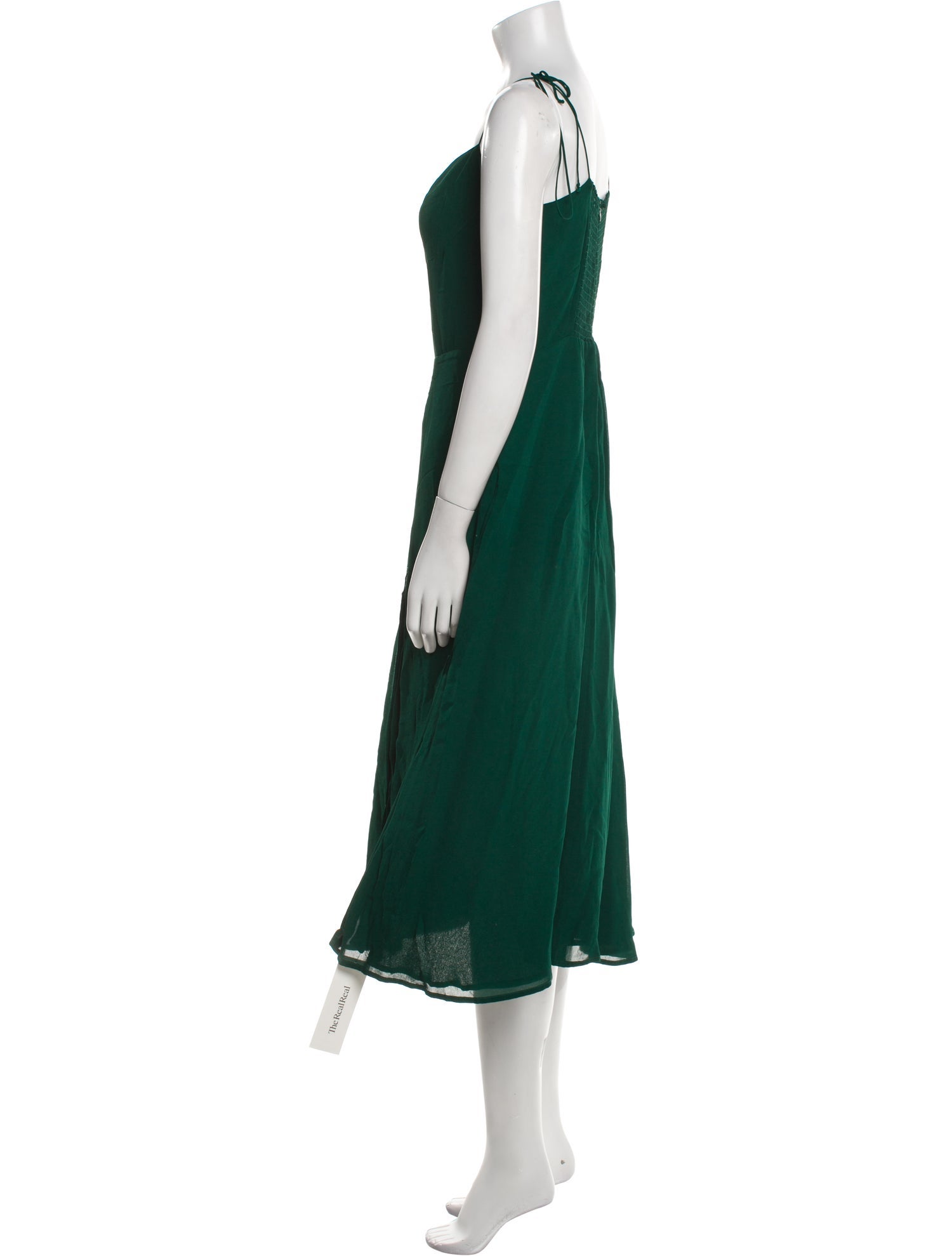 Reformation V-Neck Knee-Length Dress