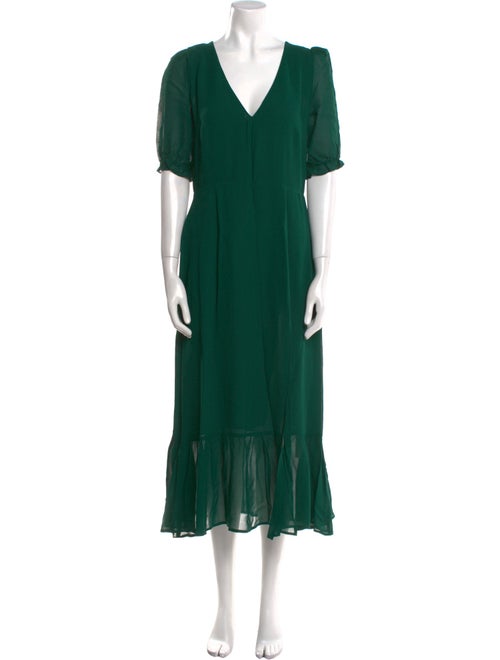 Reformation V-Neck Long Dress